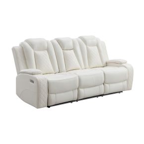 New Classic U1769V-30P2-WHT Orion II - Sofa With Power Headrest & Footrest - White
