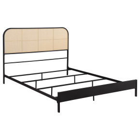 Coaster Fine Furniture 360351F Amherst - Radio Weave Metal Rattan Full Bed - Black