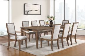 New Classic 40-D2114B-D8C New Classic 40-D2114B-D8C Mariana - Dining Table With 6 Chairs And 2 Arm Chairs - Vintage Mocha