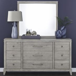 Liberty Furniture 694-BR-DM New Haven - Dresser & Mirror - White