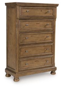 Signature Design by Ashley® PCB779-46 Feddinger - Five Drawer Chest - Medium Brown