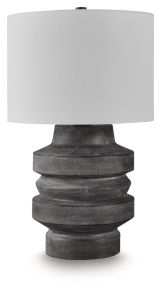 Signature Design by Ashley® L235914 Wahida - Poly Table Lamp - Distressed Black