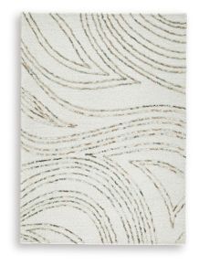 Signature Design by Ashley® R407862 Deenbury - 5' x 7' Rug - Ivory / Green / Brown
