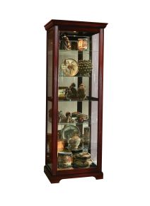 Pulaski Furniture 20717 PFC Curios - Sliding Door 5 Shelf Curio Cabinet - Victorian Brown
