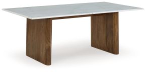 Signature Design by Ashley® T662-1 Isanti - Light Brown / White - Rectangular Cocktail Table
