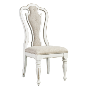 Liberty Furniture 244-C2501S Magnolia Manor - Splat Back Upholstered Side Chair - White