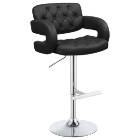 CoasterEssence 102555 Brandi - Adjustable Bar Stool - Black And Chrome