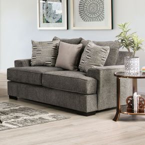 Furniture of America SM1220-LV Holborn - Loveseat - Gray