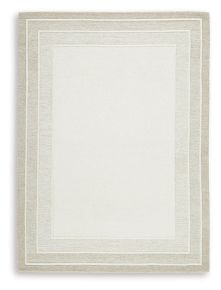 Signature Design by Ashley® R407312 TeeLGan - 5' x 7' Rug - Ivory / Tan