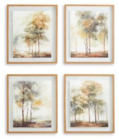 Ashley Furniture A8000411 Bryneford - Wall Art Set (Set of 4) - Multi