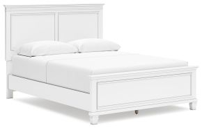 Signature Design by Ashley® B680B2 Fortman - White - Queen Panel Bed