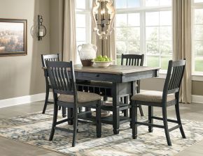 Signature Design by Ashley® D736/32/124(4) Tyler Creek - Dark Gray - 5 Pc. - Counter Table, 4 Barstools