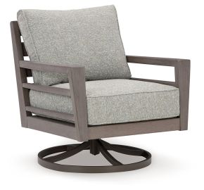 Signature Design by Ashley® P564-821 Hillside Barn - Gray / Brown - Swivel Lounge W/ Cushion