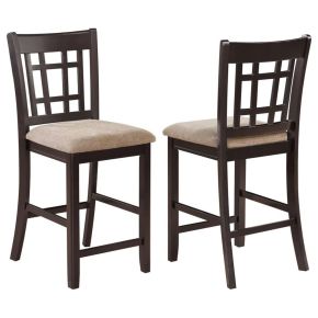CoasterEveryday 105279 Lavon - Wood Counter Chair (Set of 2) - Tan / Espresso