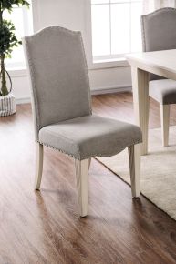 Furniture of America CM3630SC-2PK Daniella - Side Chair (Set of 2) - Antique White / Gray