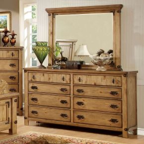 Furniture of America CM7449D Pioneer - Dresser - Weathered Elm