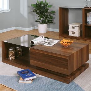 Furniture of America CM4568C-TABLE Langenthal - Coffee Table - Black / Dark Walnut