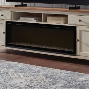 Liberty Furniture 500002498 Fireplace TV Consoles - 50" Dimplex Firebox - Black