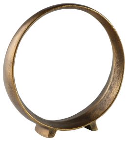 Signature Design by Ashley® A2000499 Ryandale - Antique Brass Finish - Sculpture (Set of 2) 11.5"