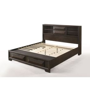 ACME 22867EK Merveille - Eastern King Bed With Storage - Espresso