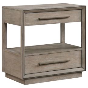 Coaster Fine Furniture 223272 Durango - 2-Drawer Nightstand Bedside Table - Washed Oak