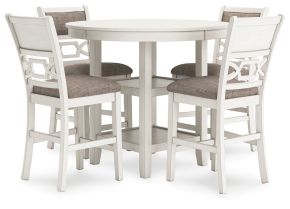 Signature Design by Ashley® D423-223 Erinberg - Dining Room Counter Table Set (Set of 5) - Antique White
