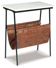 Ashley Furniture A4000254 Etanbury - Accent Table - Brown / Black / White
