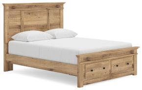 Ashley Furniture PCB1170B4 Ashley Furniture PCB1170B4 Makidern - Queen Panel Storage Bed With Storage Footboard - Tan