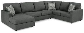 Ashley Furniture 29003S1 Ashley Furniture 29003S1 Edenfield - Left Arm Facing Corner Chaise 3 Pc Sectional - Charcoal
