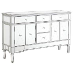 CoasterElevations 950849 Duchess - 5-Drawer Mirrored Storage Accent Cabinet - Silver