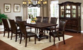 Furniture of America CM3350T-TABLE Alpena - Dining Table - Brown Cherry