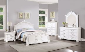 Furniture of America CM7458WH-F-BED Alecia - Full Bed - White