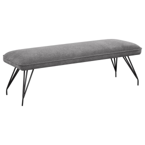 Coaster Fine Furniture 108487 Dodson - Fabric Upholstered Dining Bench - Gray
