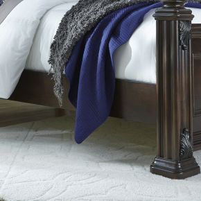 Liberty Furniture 737-BR72 Messina Estates - Queen Poster Rails - Dark Brown
