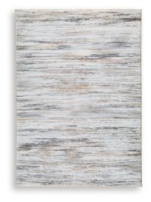 Signature Design by Ashley® R407472 Nace - 5' x 7' Rug - Gray / Brown / White