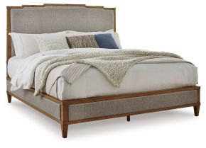 Signature Design by Ashley® B895B2 Sharlance - Queen Upholstered Panel Bed - Light Brown