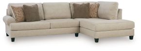 Benchcraft® 66704S2 Steelwater Retreat - 2-Piece Sectional With RAF Corner Chaise - Latte