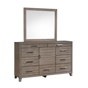New Classic 00-B3412-DM New Classic 00-B3412-DM Harrisburg - Dresser & Mirror - Walnut