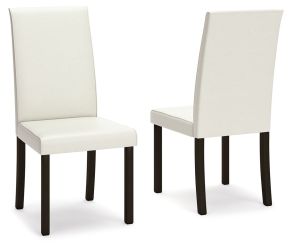 Signature Design by Ashley® D250-01 Kimonte - Dining UPH Side Chair (Set of 2) - Ivory