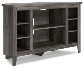 Signature Design by Ashley® W275-67 Arlenbry - Gray - Corner TV Stand/Fireplace Opt