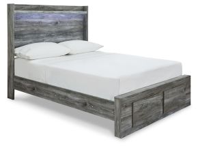 Signature Design by Ashley® B221B34 Baystorm - Full Panel Bed With 2 Storage Drawers - Gray