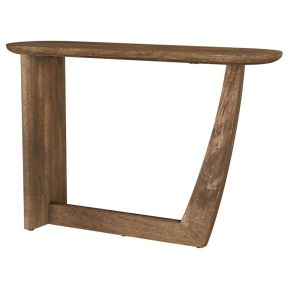 Coaster Fine Furniture 930030 Fletcher - Oval Solid Mango Wood Entryway Console Table - Brown