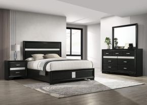 Coaster Fine Furniture 206360F-S4 Miranda - 4 Piece Full Bedroom Set - Black
