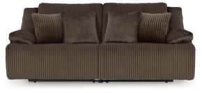 Signature Design by Ashley® 92705S9 Top Tier - 2-Piece Reclining Sectional Loveseat - Chocolate