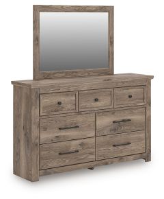Signature Design by Ashley® PCB2260B1 Rusticott - Dresser And Mirror - Brown