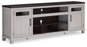 Ashley Furniture W796-68 Darborn - XL TV Stand W/Fireplace Option - Gray / Brown
