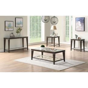 ACME 87990 Peregrine - Coffee Table - Walnut & Glass