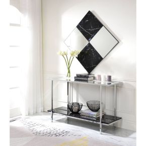 ACME 97565 Angwin - Wall Mirror - Mirrored & Faux Marble