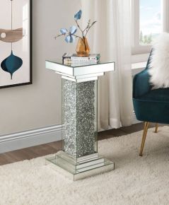ACME 97940 Rekha - Pedestal - Mirrored & Faux Diamonds