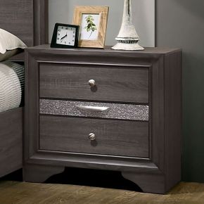 Furniture of America CM7552GY-N Chrissy - Nightstand - Gray